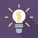 Lamp Financial Idea Innovation Icon