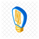 Lightbulb Lamp Isometric Icon