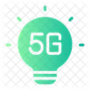 5 G Lamp Light Bulb Icon