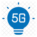 5 G Lamp Light Bulb Icon