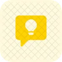 Lamp And Chat Idea Chat Chat Icon