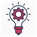 Lamp and gear  Icon