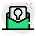 Lamp And Message Email Idea Mail Idea Icon