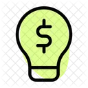 Lamp And Money Money Idea Finance Idea Icon