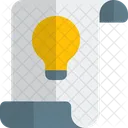 Lamp And Paper Business Idea Idea Icon