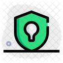 Lamp And Shield Idea Shield Idea Protection Icon