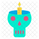 Skull Candle Horror Icon