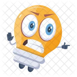 Lâmpada elétrica Emoji Ícone