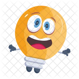 Lâmpada elétrica Emoji Ícone