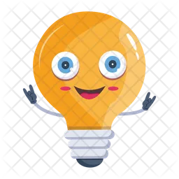 Lâmpada elétrica Emoji Ícone