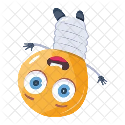 Lâmpada elétrica Emoji Ícone