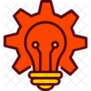 Lampada Engrenagem Criativa Icon