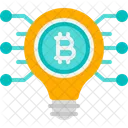 Lampada Bitcoin Lampada Bitcoin Ícone