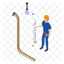 Eletricista Tecnico Fornecimento De Energia Eletrica Ícone