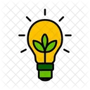 Lampada Ecologica Energia Eficiente Ícone