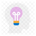 Lampada Cerebro Inovacao Ícone