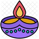 Lampara Diya Lampara De Aceite Icono