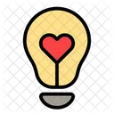 Amor Bombilla Luz Icon