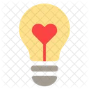 Amor Bombilla Luz Icon