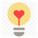 Amor Bombilla Luz Icon