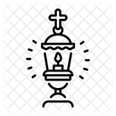 Lampara De Vigilia Luz Iluminancia Icono