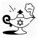 Lampara Magica Adornada Artefacto Icono