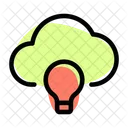 Lampenwolke Wolkenidee Onlineidee Symbol