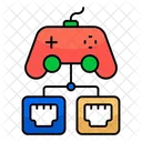 Lan Gaming Video Game Gamepad Icon