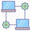 Lan Network Communication Computer Icon