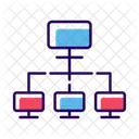 LAN Netzwerk LAN Verbindung Computervernetzung Symbol