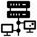 LAN Netzwerk Gemeinsam Genutzter Datenserver Computernetzwerk Symbol