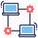 LAN Netzwerk Kommunikation Computer Symbol