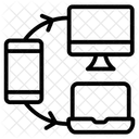 LAN Netzwerk Verbundenes System Verbundene Computer Symbol