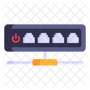 Ethernet Netzwerk Gemeinsam Genutztes Ethernet Ethernet Port Symbol