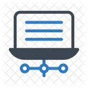 Netzwerk Verbindung Laptop Symbol