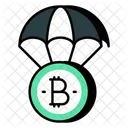Lançamento aéreo de bitcoin  Ícone