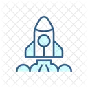 Lancamento Espacial Decolagem Tecnologia Aeroespacial Ícone