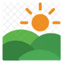 Land Plantation Sun Icon