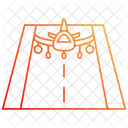 Landebahn Flughafen Flugzeug Symbol