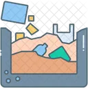 Landfill Trash Garbage Icon