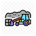 Landfill Tractor Color Icon