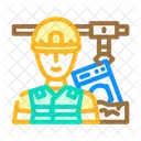 Landfill Workers Handling Icon