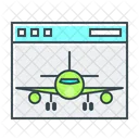 Aircraft Airplane Landing Icon