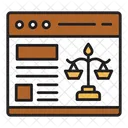 Website Law Justice Icon