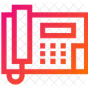 Landline Telephone Communication Icon