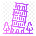 Landmark Italy Pisa Tower Icon