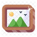 Painting Scenery Photo Frame Icon