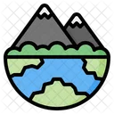 Landscape Mountain Hill Icon