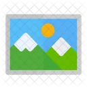 Landscape Travel Mountain Icon