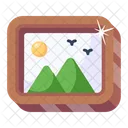 Painting Scenery Photo Frame Icon